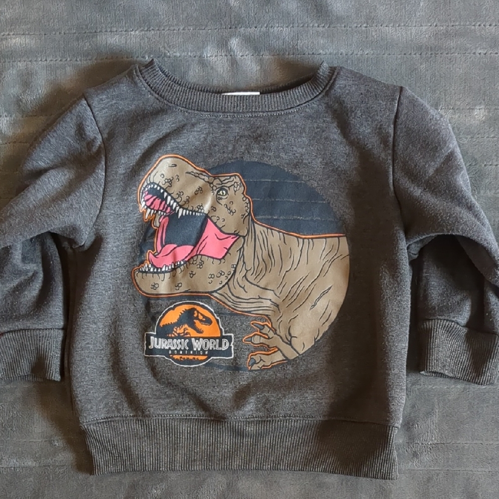 Jurassic World Kids Charcoal Dinosaur Hoodie